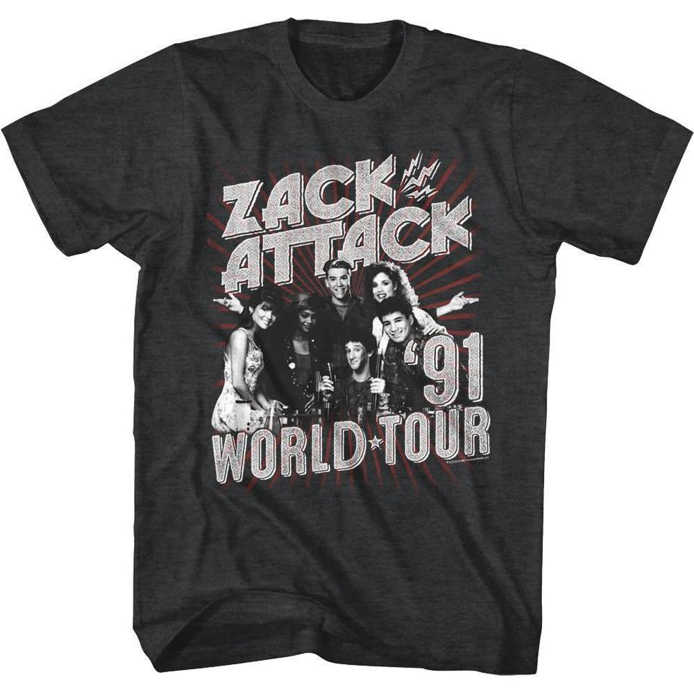 Zack Attack 91 World Tour Saved By The Bell Tshirt